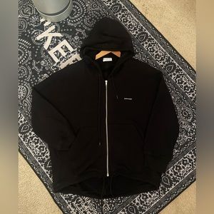 Balenciaga Black Zip-Up Hoodie Small-Fit (Unisex - Size XS)